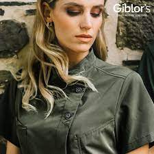 Kockjacke Megan grün (Kurzarm)